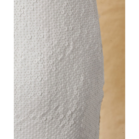 Robe à sequins blancs Co.Go