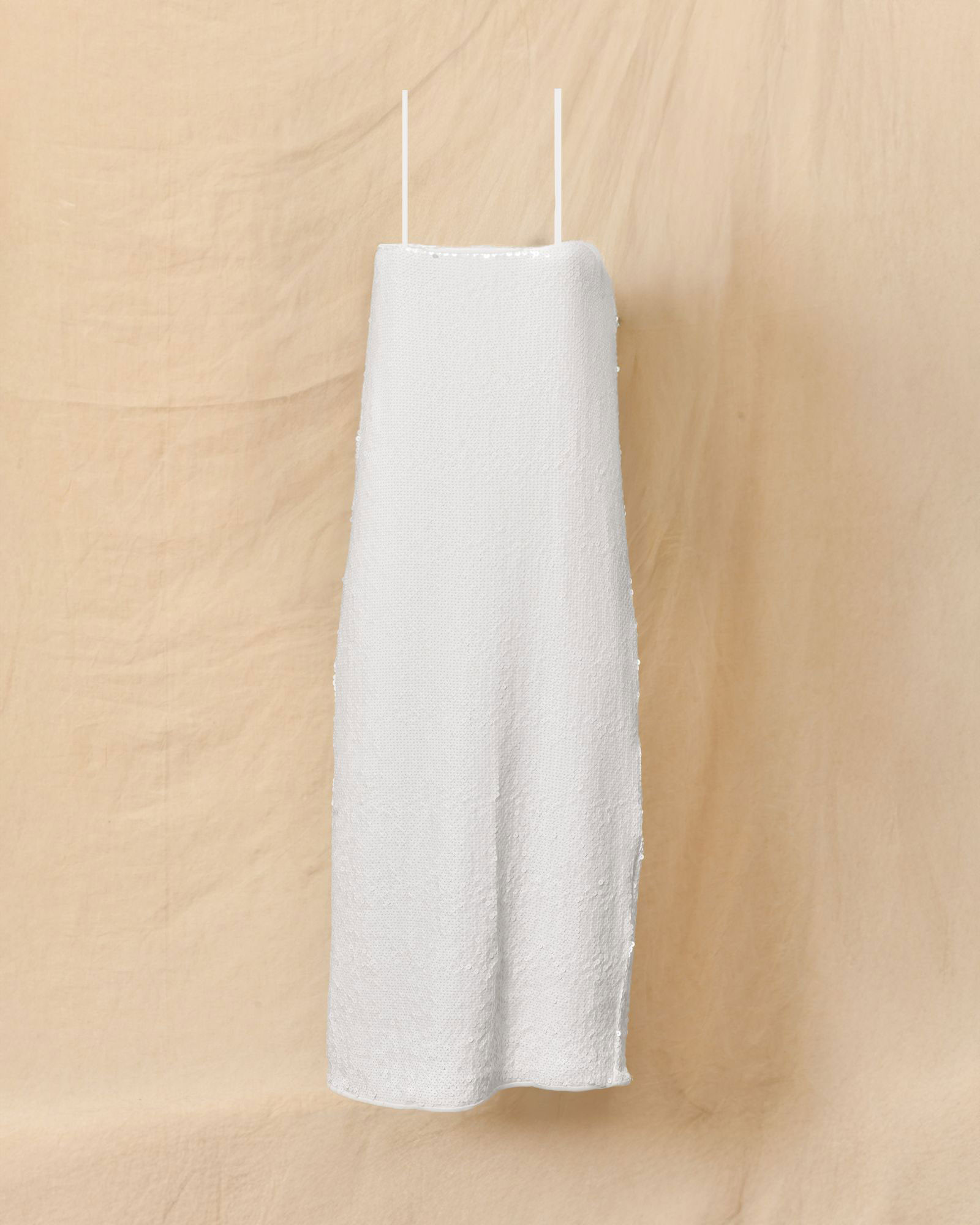 Robe à sequins blancs Co.Go