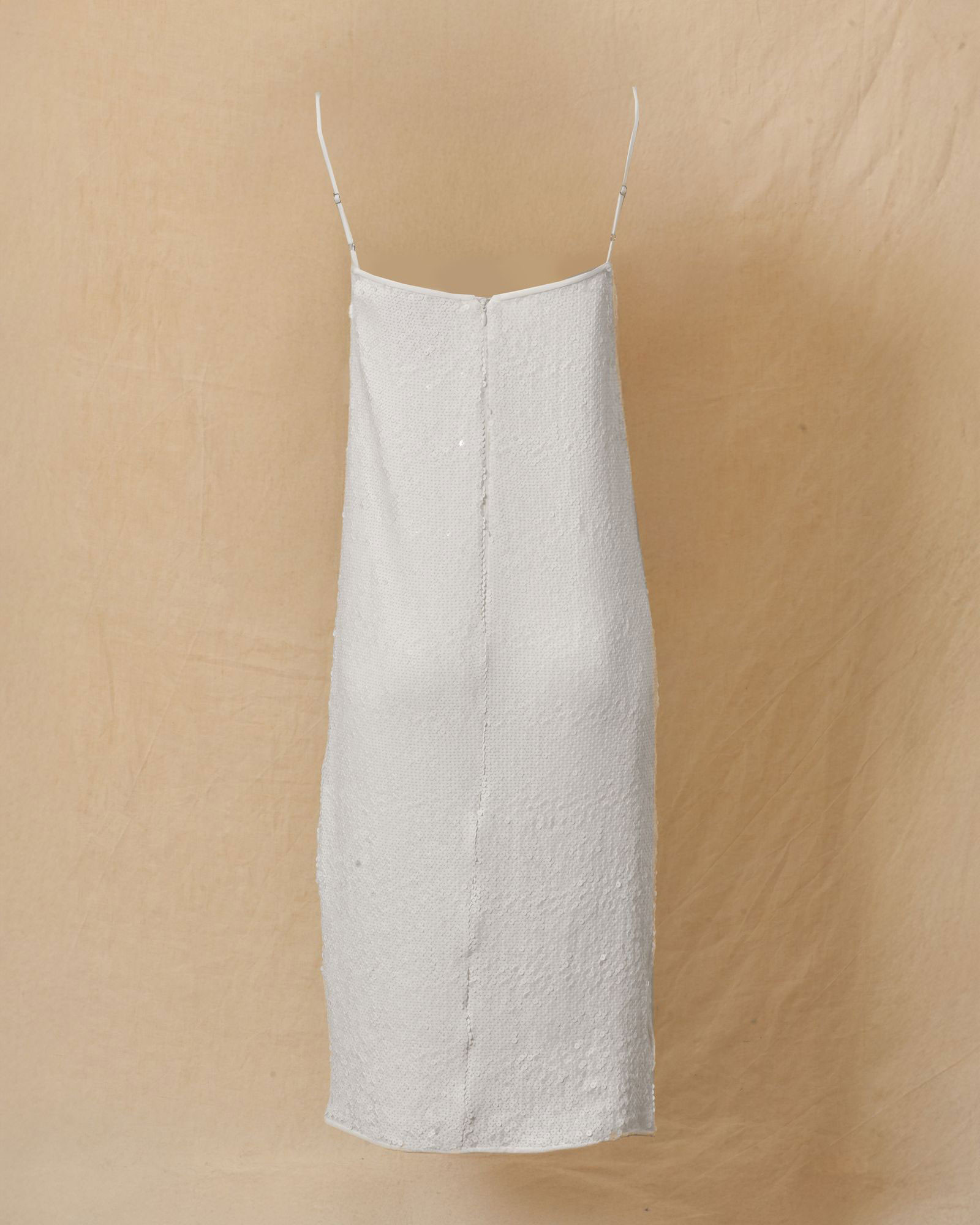 Robe à sequins blancs Co.Go