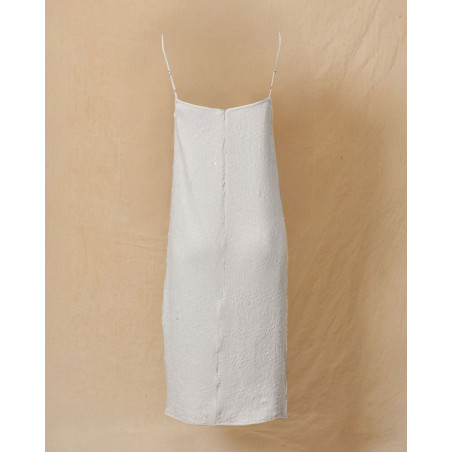 Robe à sequins blancs Co.Go