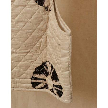 Gilet sans manches matelassé à imprimé abstrait Diega