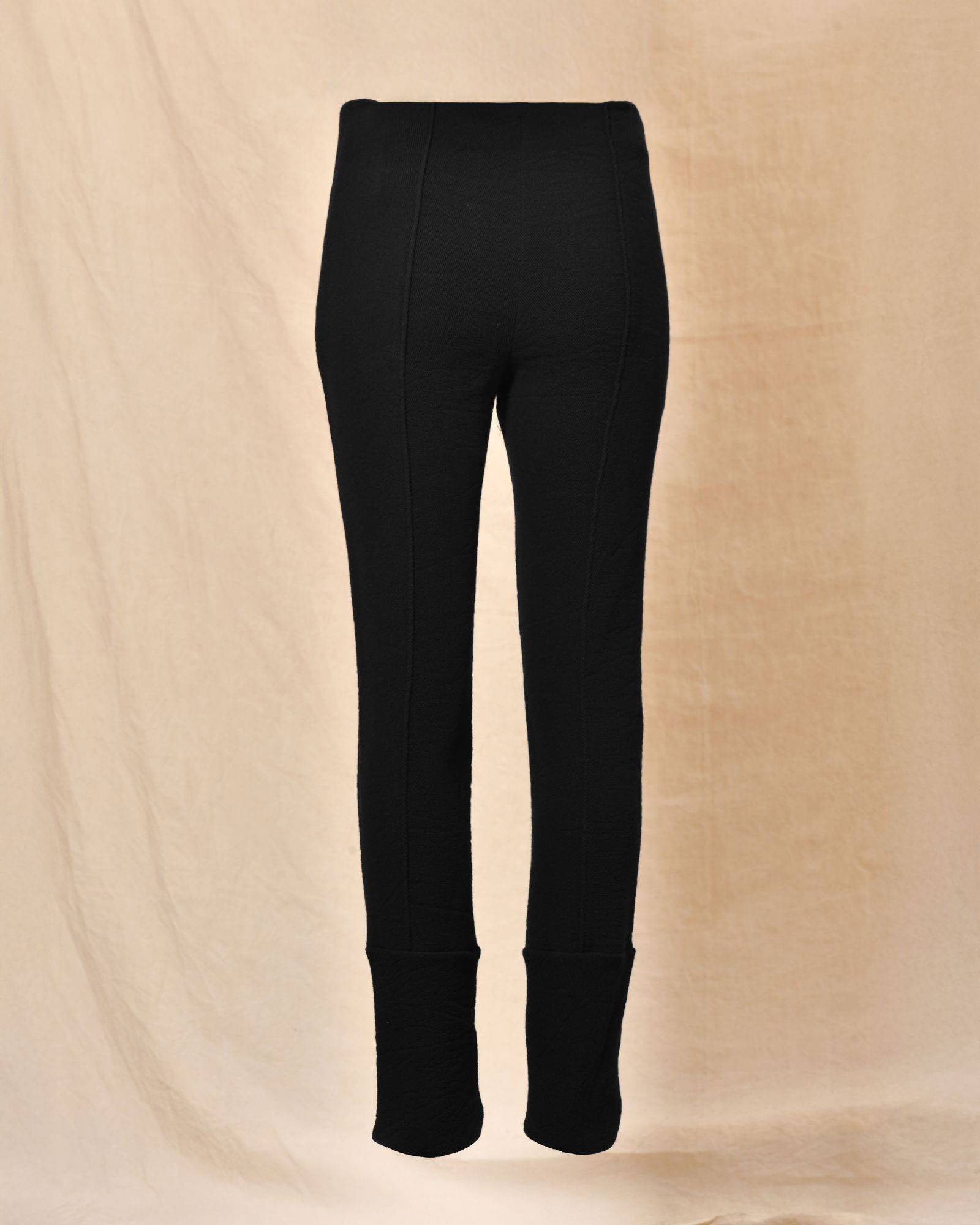 Pantalon noir ajusté à poches zippées Malloni