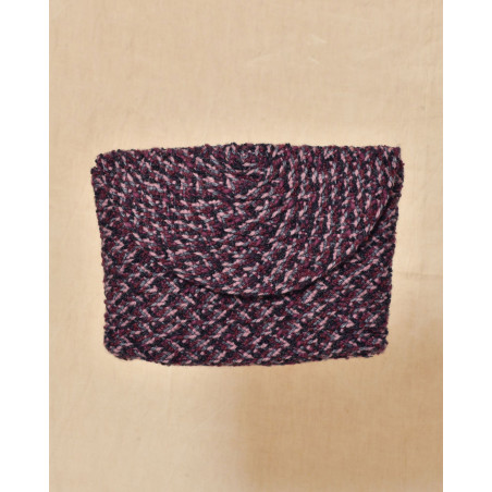 Pochette en tweed tricolore Caterina Bertini