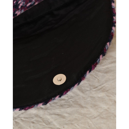 Pochette en tweed tricolore Caterina Bertini