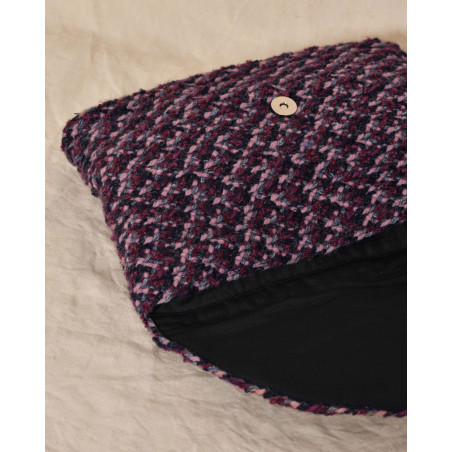 Pochette en tweed tricolore Caterina Bertini