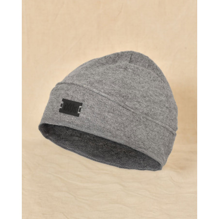 Bonnet fin en laine gris Ixos