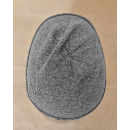 Bonnet fin en laine gris Ixos
