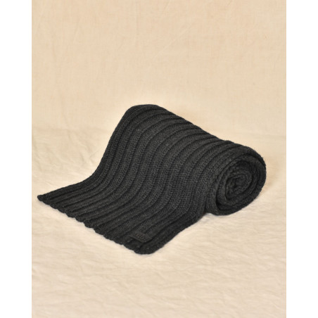 Echarpe en laine grise Ixos