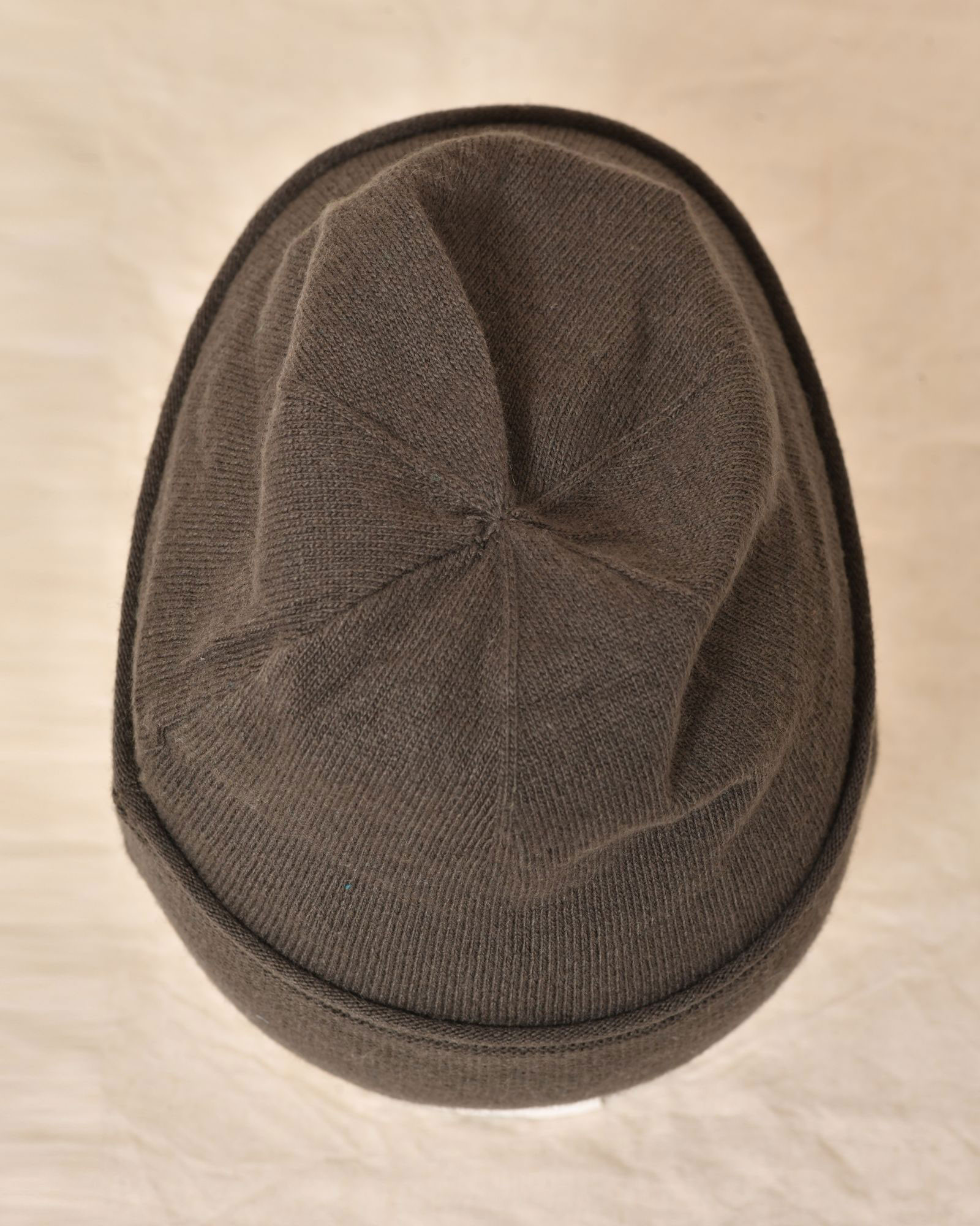 Bonnet fin en laine kaki Ixos