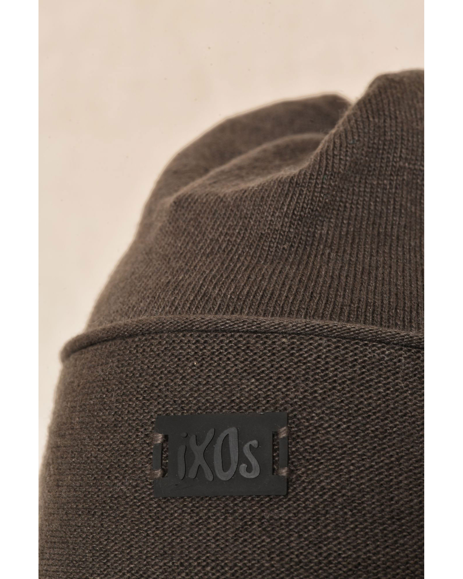 Bonnet fin en laine kaki Ixos