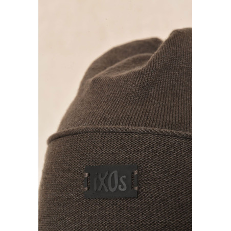 Bonnet fin en laine kaki Ixos