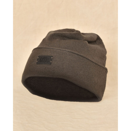 Bonnet fin en laine kaki Ixos