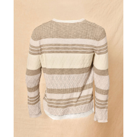 Pull rayé en maille Gabriele Pasini