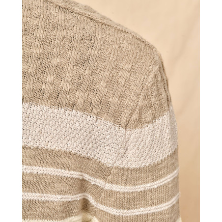 Pull rayé en maille Gabriele Pasini