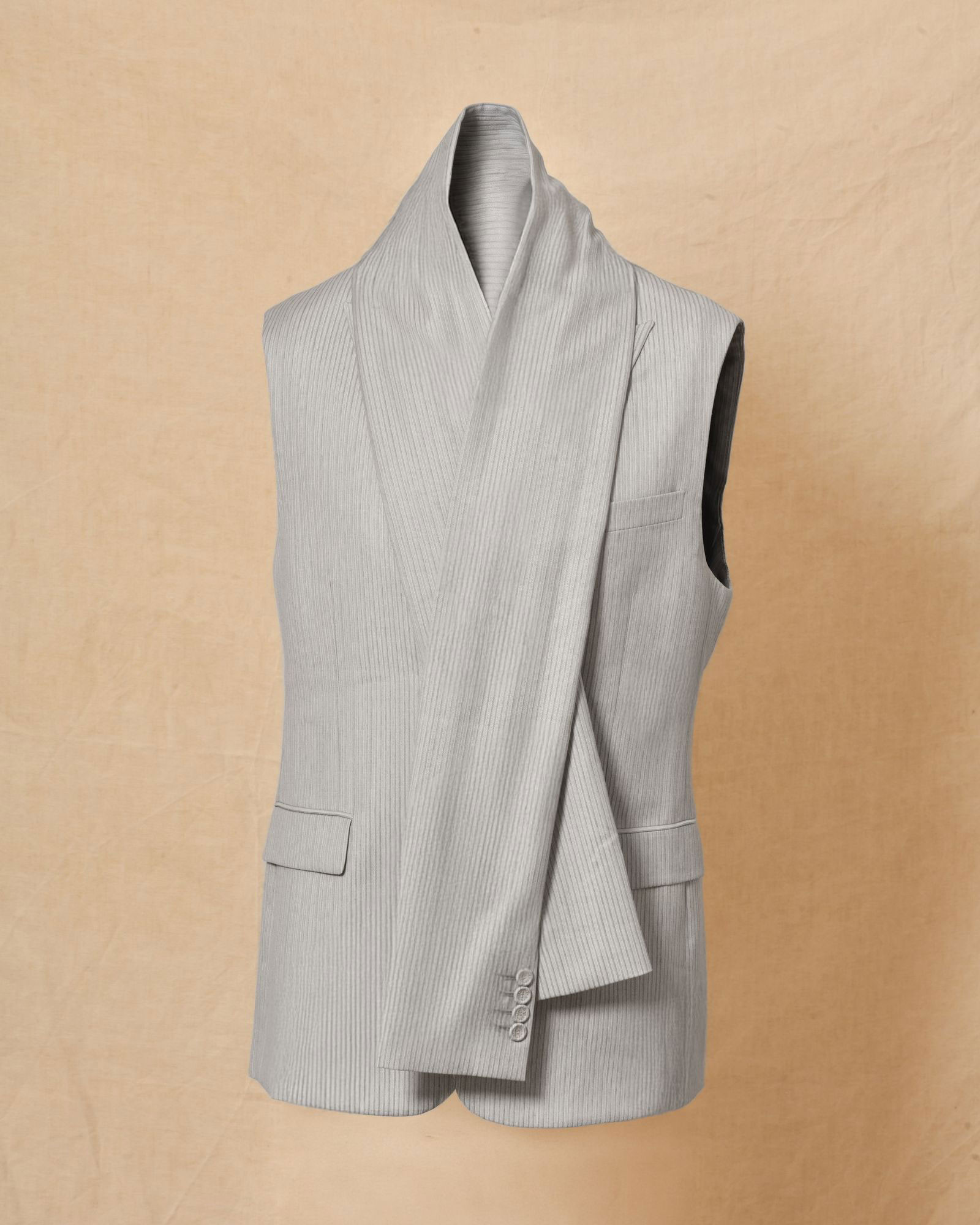 Veste sans manches avec écharpe amovible Dior