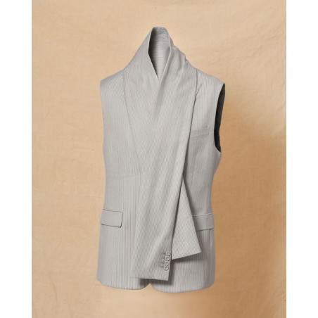 Veste sans manches avec écharpe amovible Dior