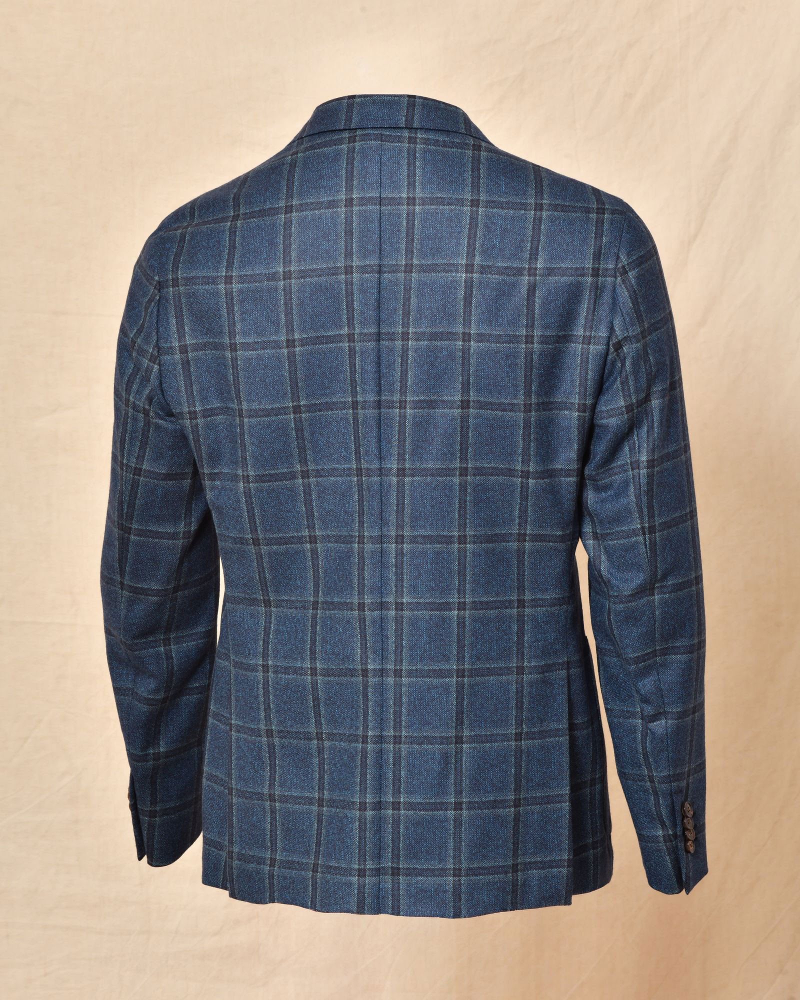 Veste bleue à carreaux Fugàto