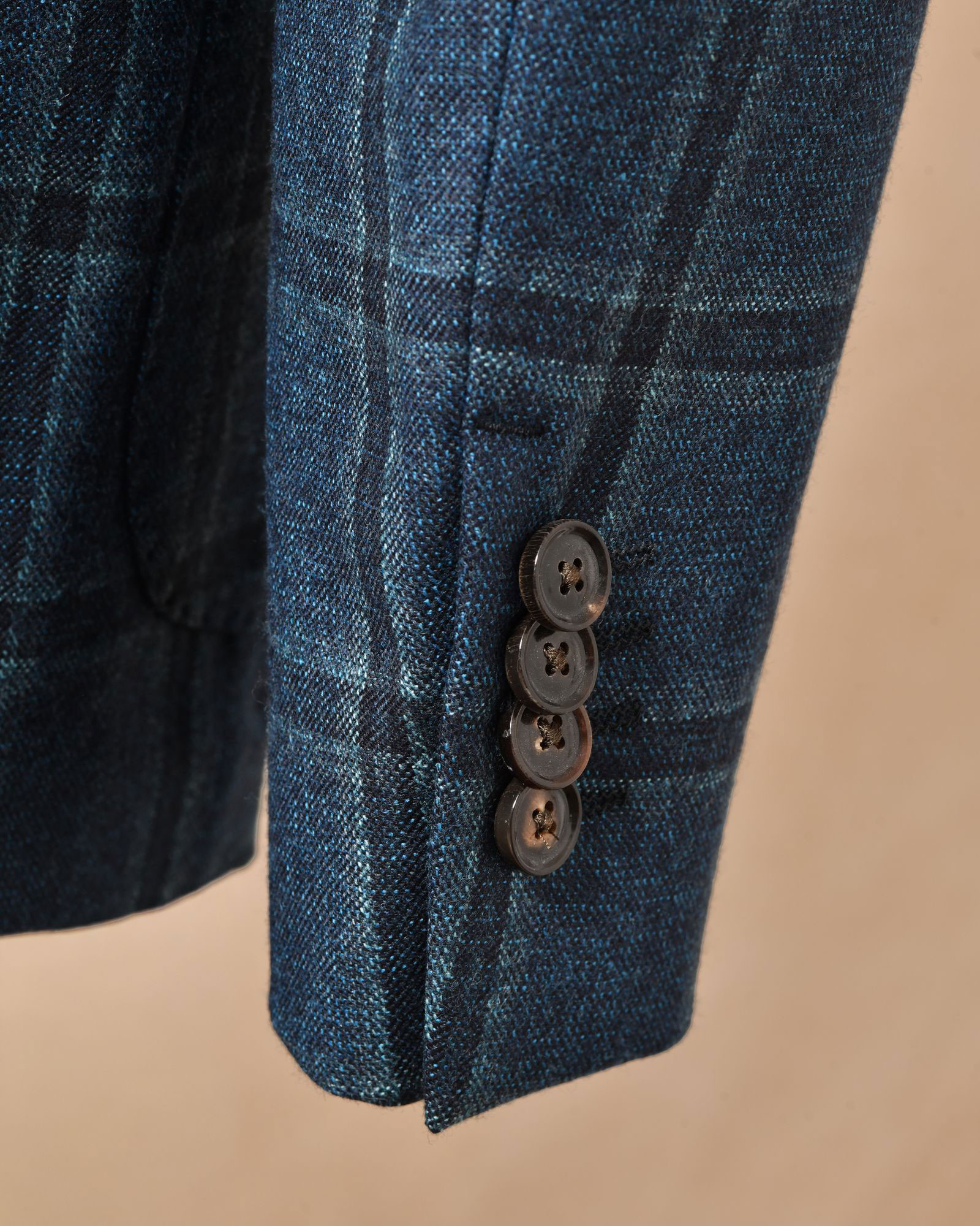 Veste bleue à carreaux Fugàto