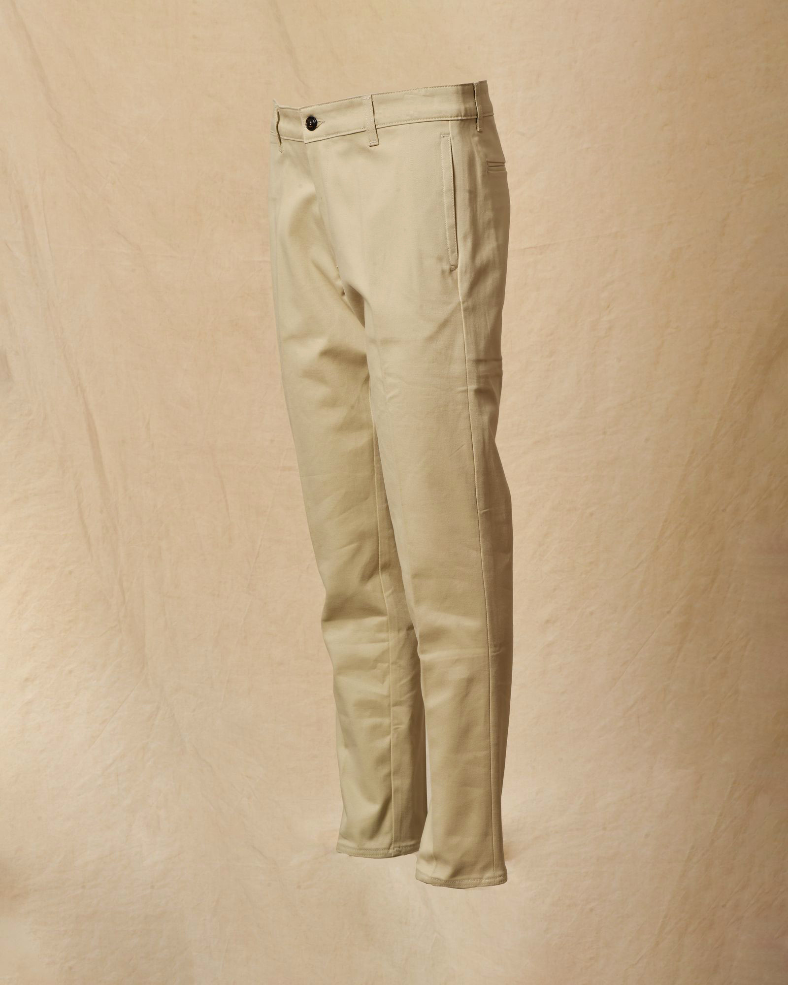 Pantalon en coton beige Cruna