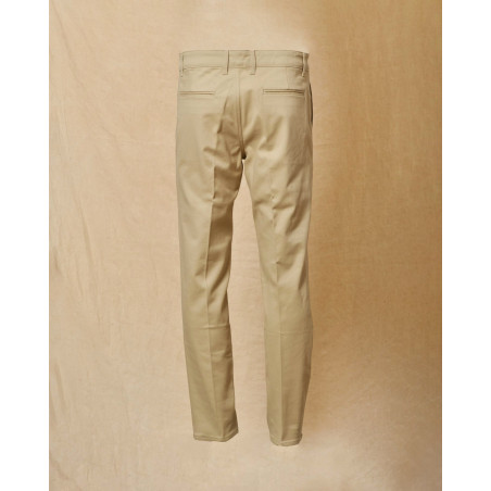 Pantalon en coton beige Cruna