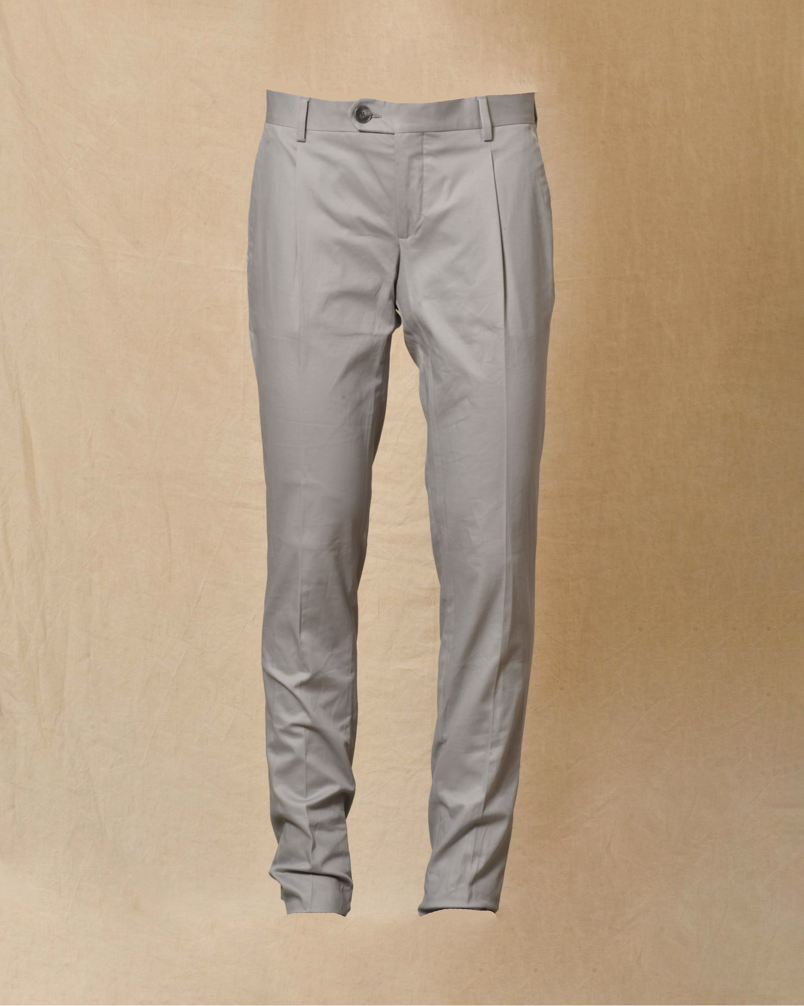 Pantalon gris clair avec pinces à l'avant Rodrigo