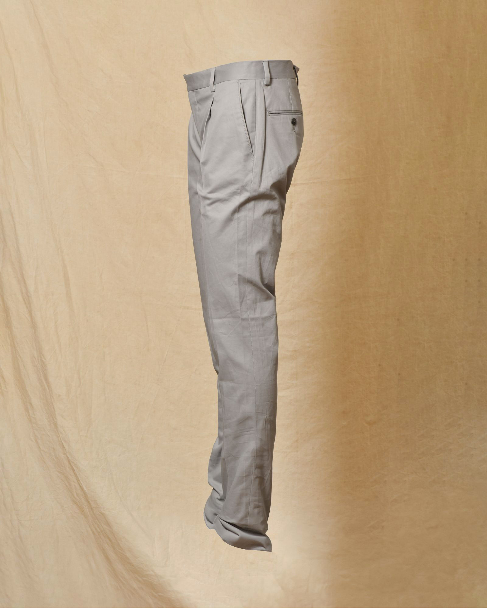 Pantalon gris clair avec pinces à l'avant Rodrigo