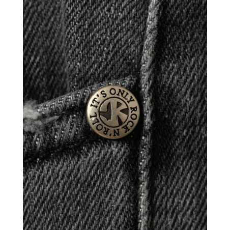 Jean gris délavé avec détails déchirés John Richmond