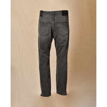 Jean gris délavé avec détails déchirés John Richmond