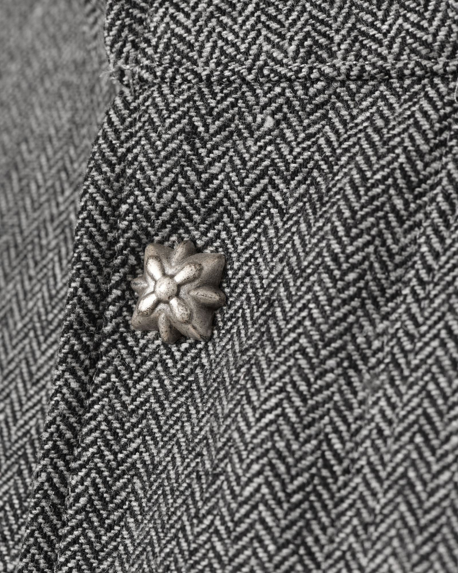 Manteau doudoune à œillets fantaisie gris John Richmond