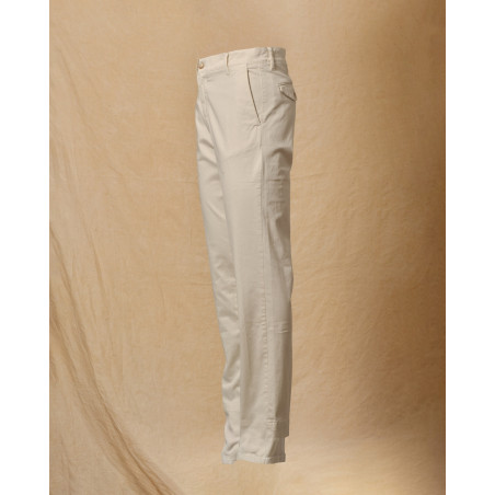 Pantalon en coton crème Cruna