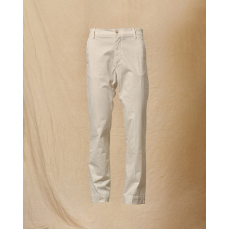 Pantalon en coton crème Cruna