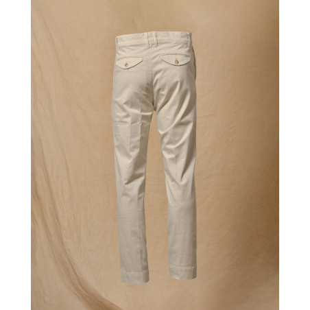 Pantalon en coton crème Cruna