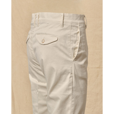 Pantalon en coton crème Cruna