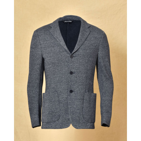 Veste bleue effet chiné Gelso Nero