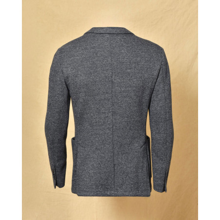 Veste bleue effet chiné Gelso Nero