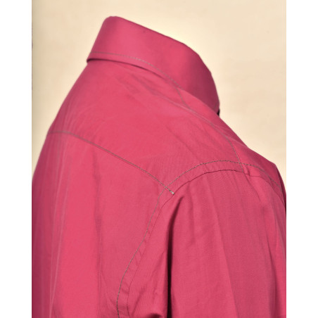 Chemise en coton bordeaux Blue Industry