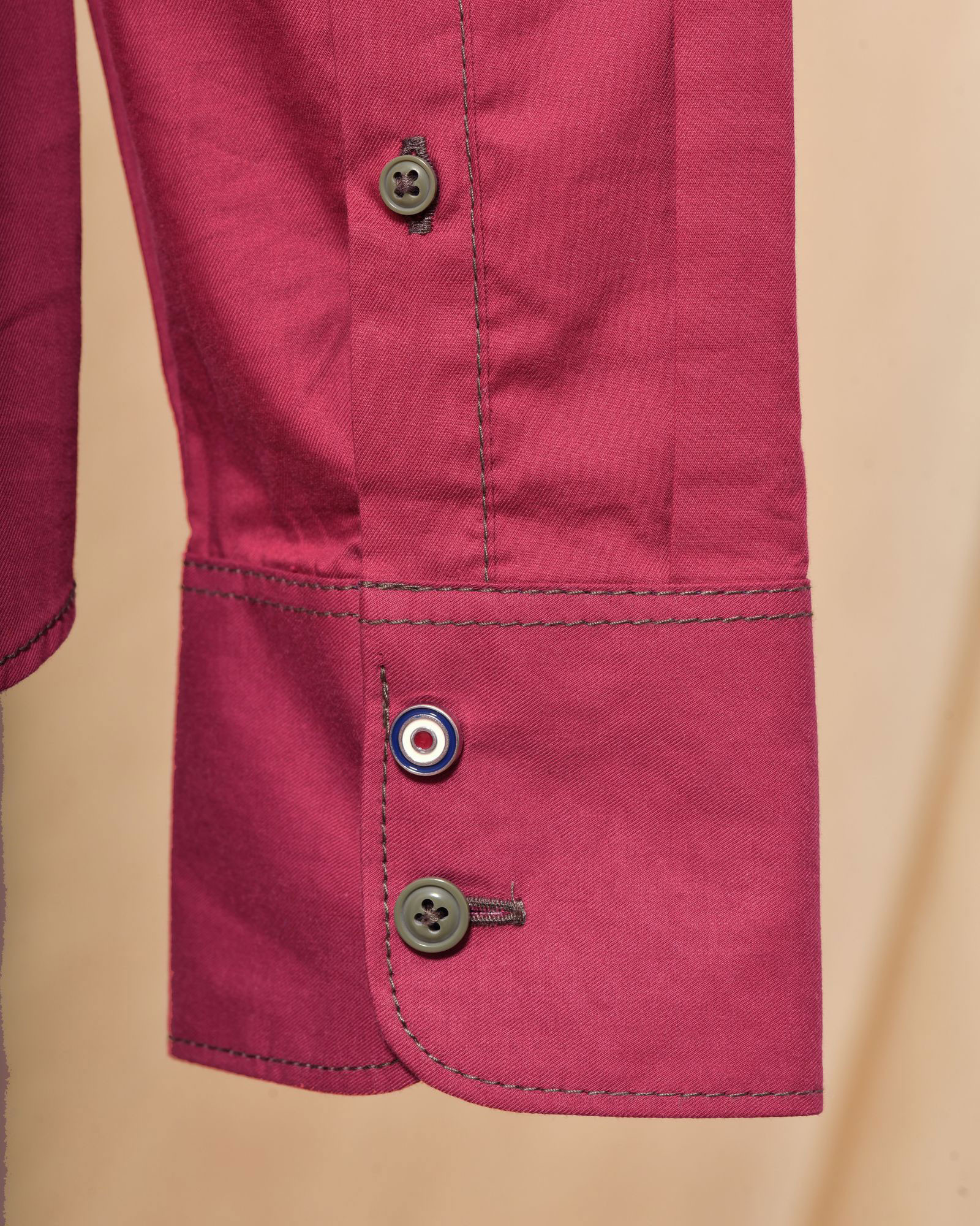 Chemise en coton bordeaux Blue Industry