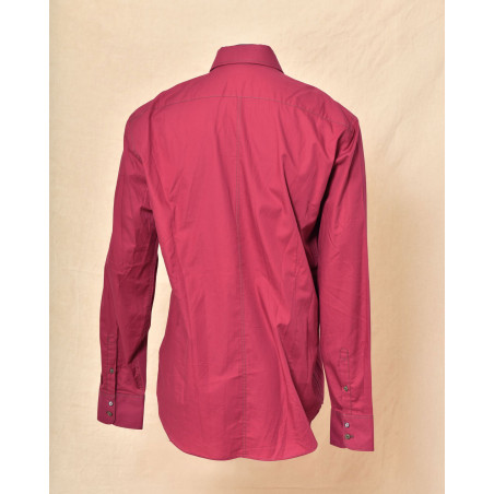 Chemise en coton bordeaux Blue Industry