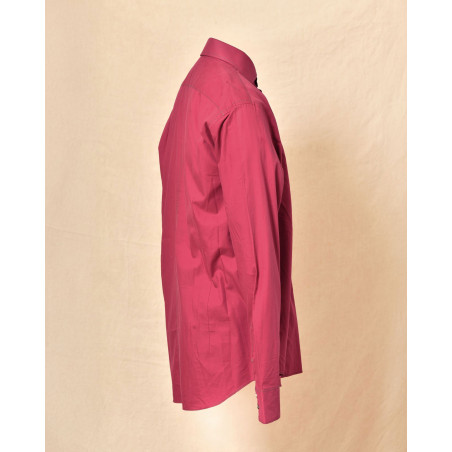 Chemise en coton bordeaux Blue Industry