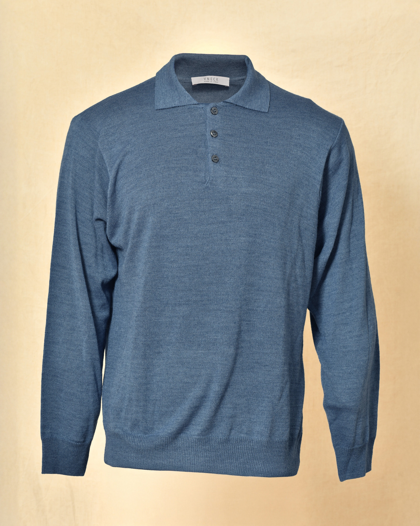 Pull en laine bleue Vneck