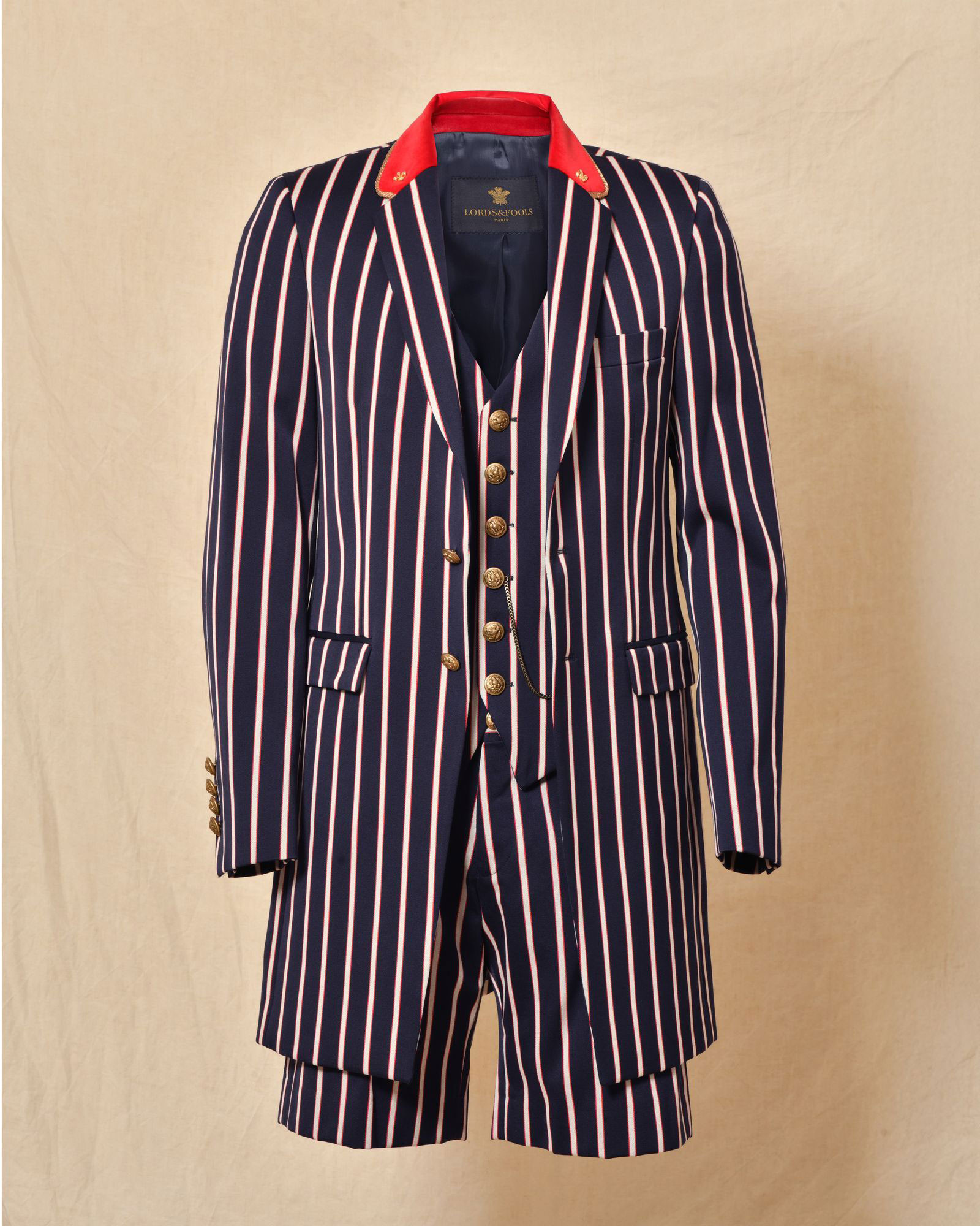 Costume trois pièces à rayures Lords & Fools