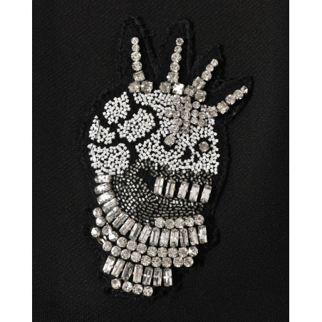 Veste de jogging à cristaux et œillets fantaisie John Richmond