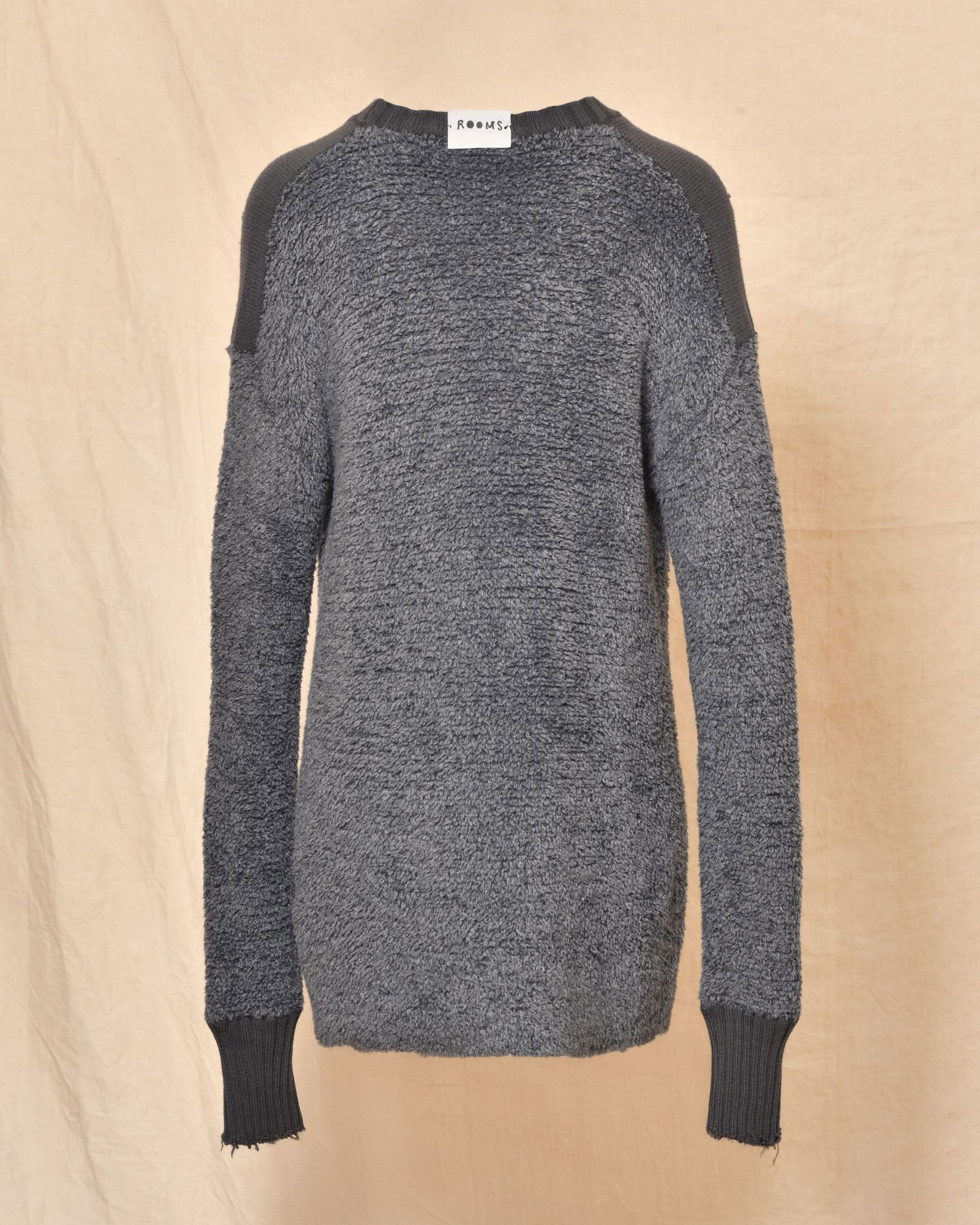 Pull long en laine gris Lost & Found