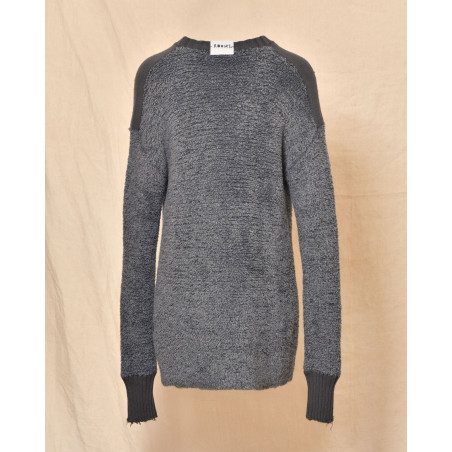 Pull long en laine gris Lost & Found