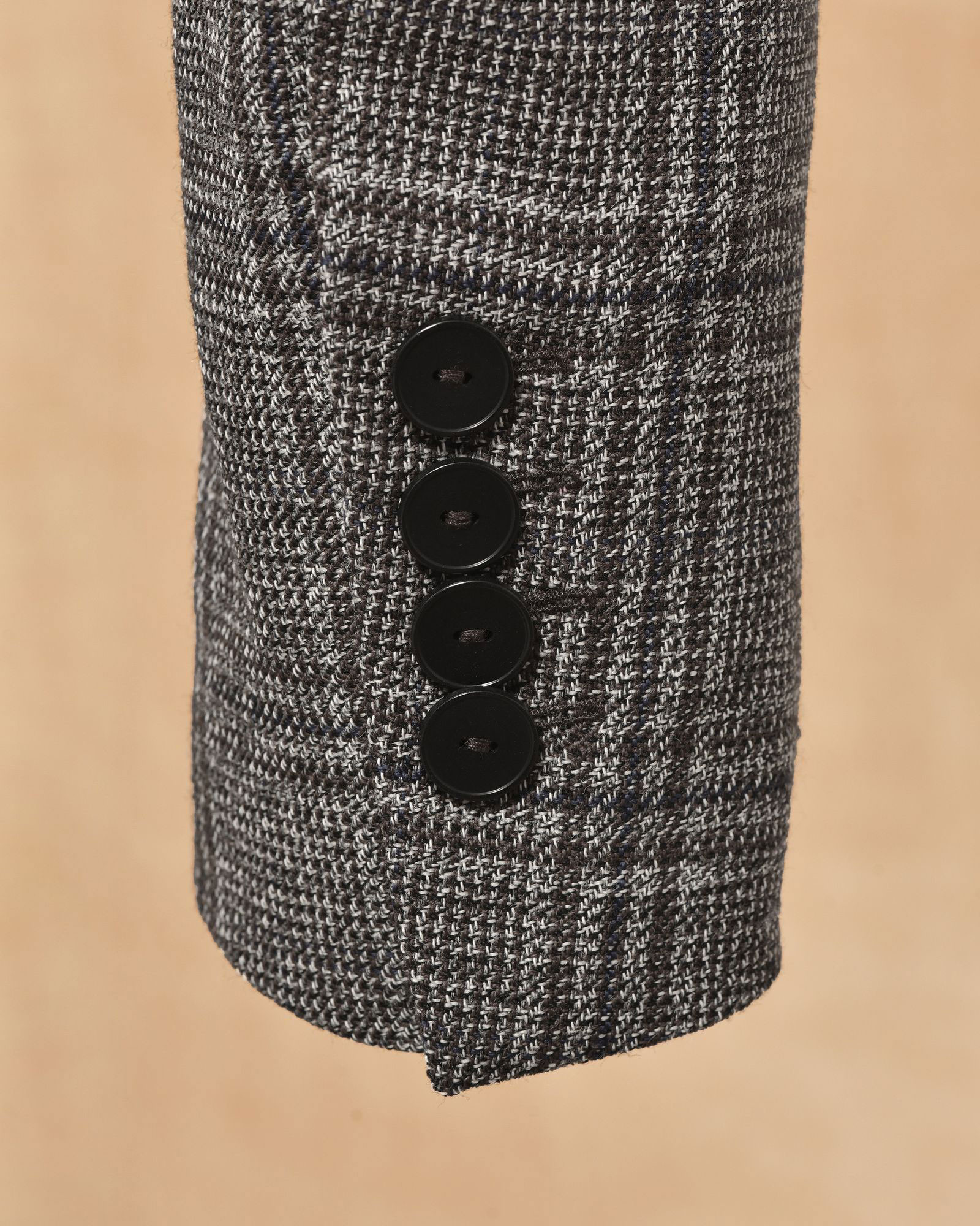 Veste grise à carreaux courte Malloni