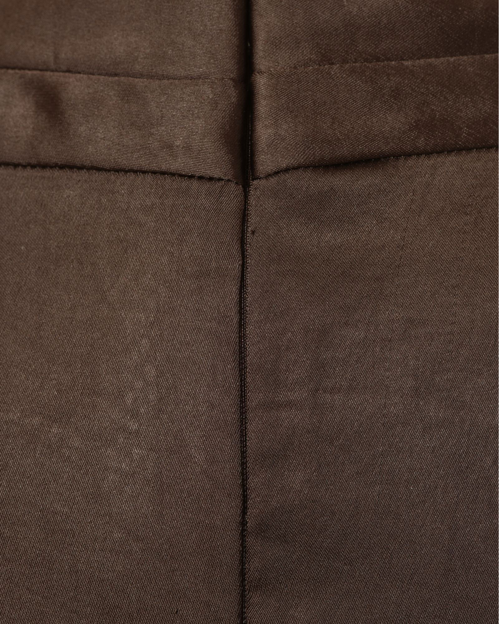 Top en satin marron sans manches Malloni