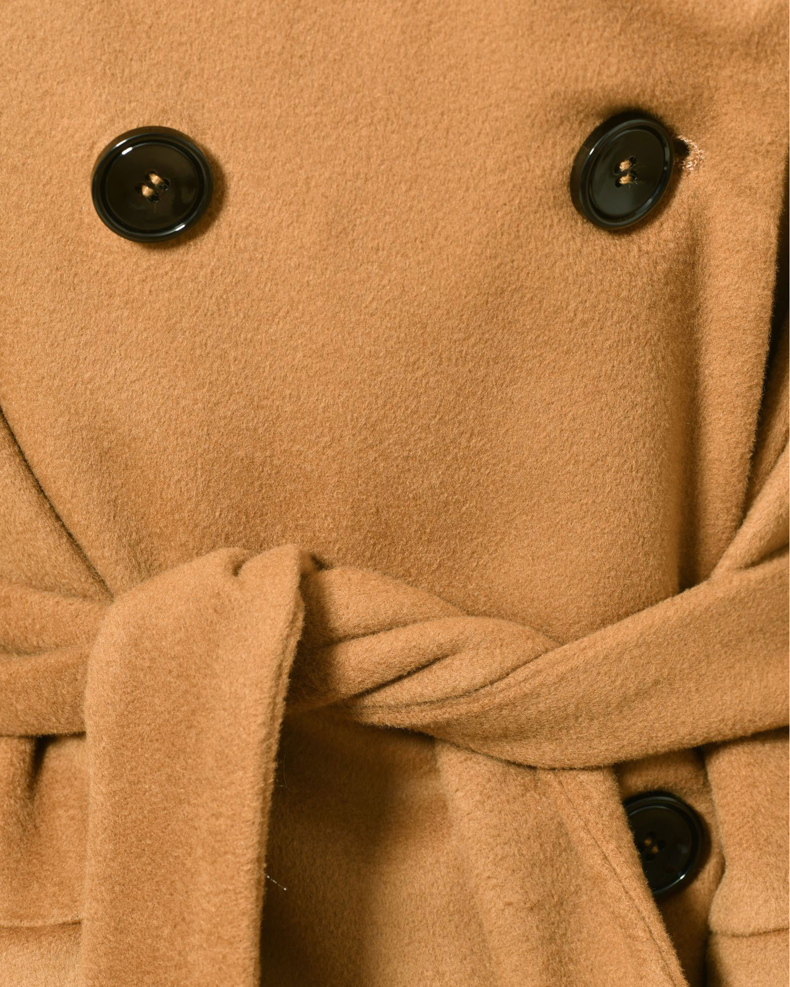 Manteau camel à double boutonnage Valentino