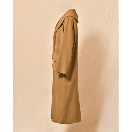 Manteau camel à double boutonnage Valentino