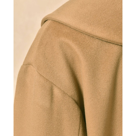 Manteau camel à double boutonnage Valentino
