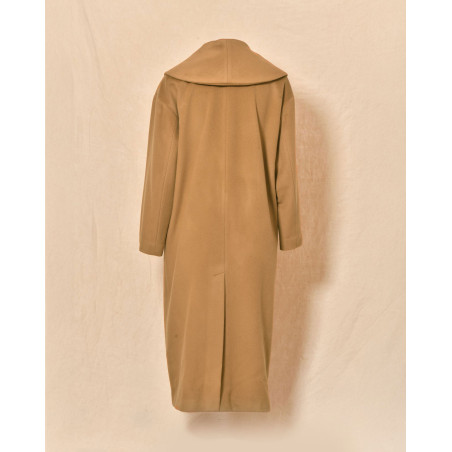 Manteau camel à double boutonnage Valentino